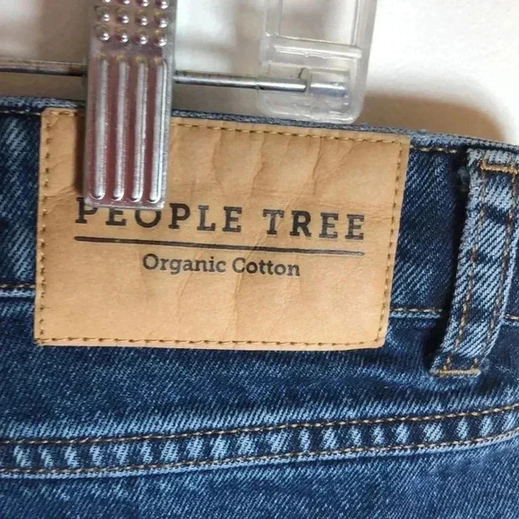 People Tree high waisted jeans.  Size 8 - Picture 4 of 6